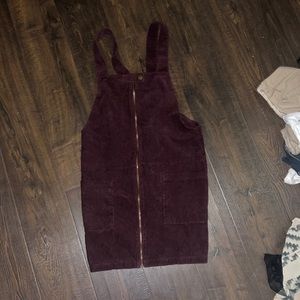 Violet or dark purple mini dress